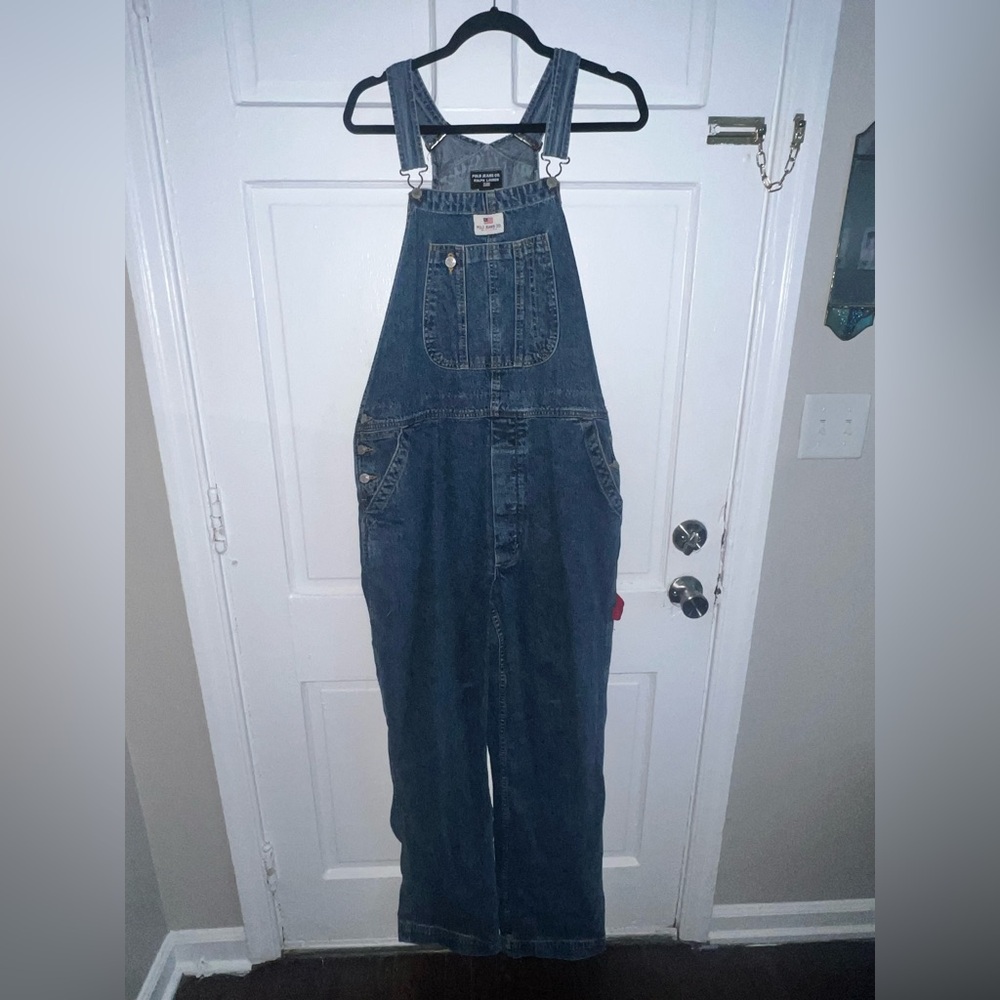 Vintage 90s Polo Ralph Loren Blue Denim Overalls
